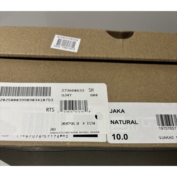 Dolce Vita Jaka Natural Platform Shoes New/Box Sz 10 Boho Chunky Heel Weave - Picture 4 of 13